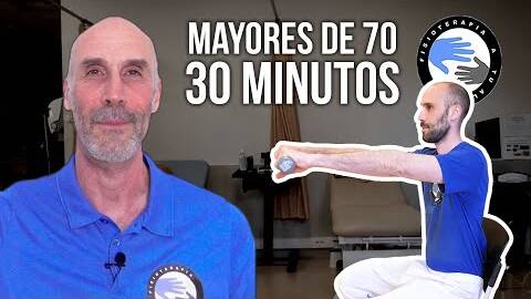 ???????? Rutina de ejercicios para MAYORES DE 70 años en silla, HAZLOS CONMIGO